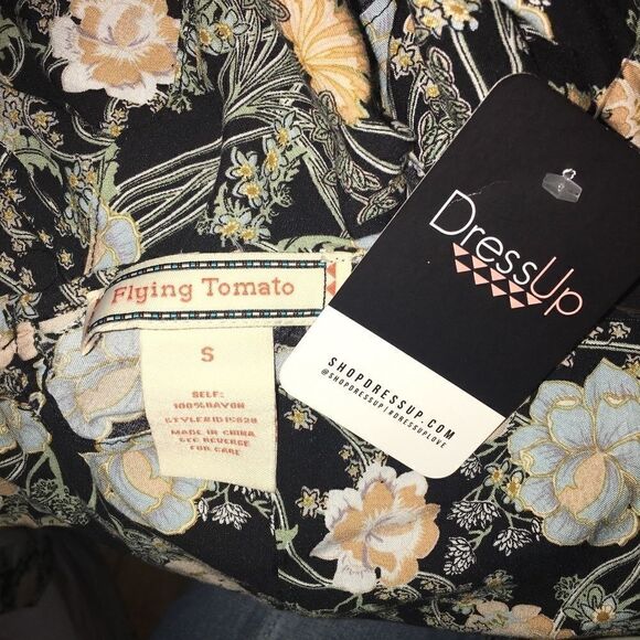 Flying Tomato Floral Cottage Core Dress Size S - Picture 3 of 4